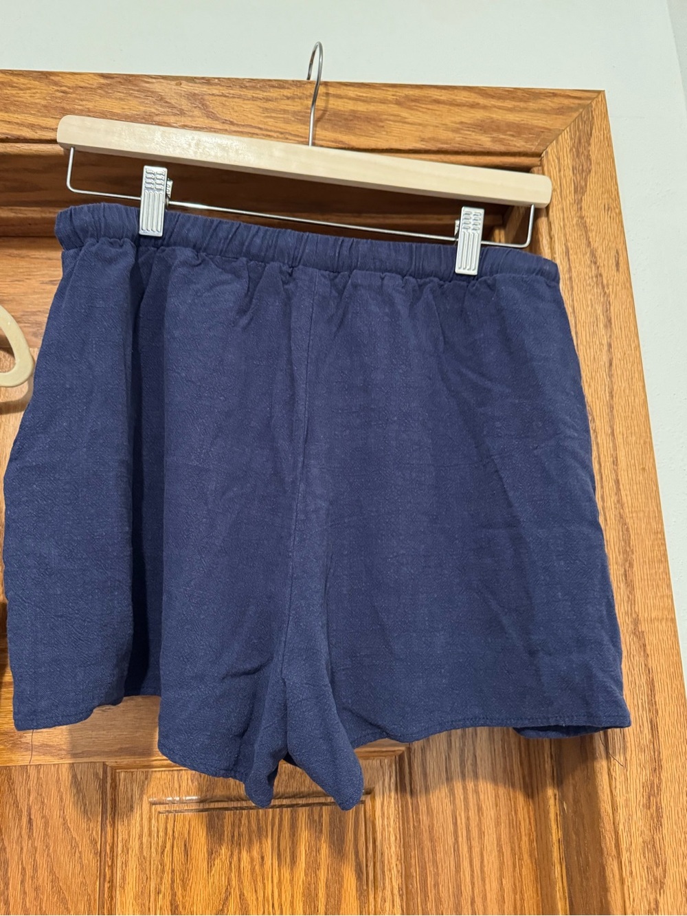 Navy Set | 2 piece crop top and high waisted shorts - Picture 6 of 12